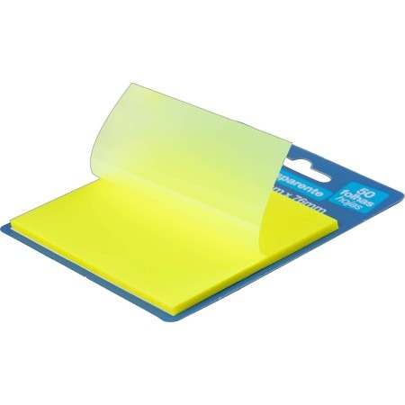 BLOCO ADESIVO TRANSPARENTE 76X101 COLORS